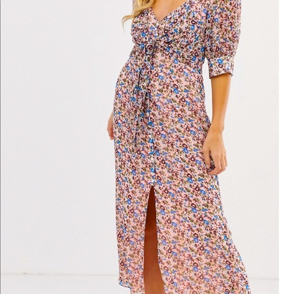 REVOLVE Sophie Midi Dress in Peach Oasis by The East Order - Size M - Picture 2 of 4